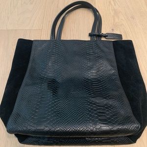 Yosi Samra leather suede tote bag